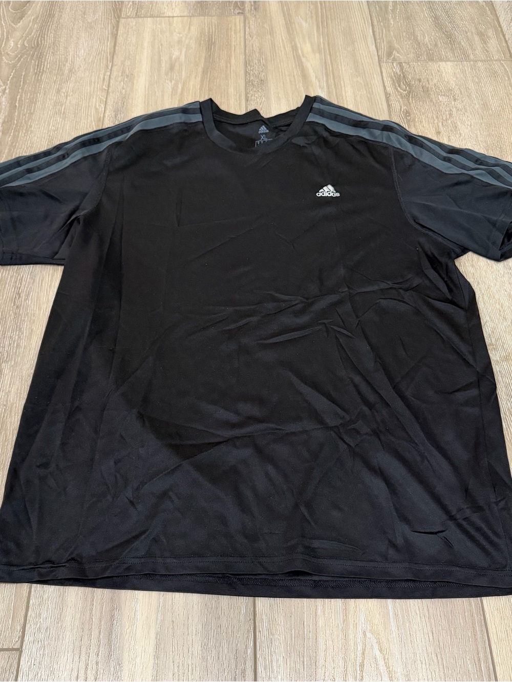 Adidas Men's Black Short-Sleeve Athletic Tee